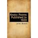 Keats: Poems Published in 1820