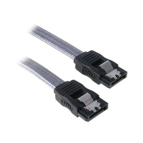 BitFenix SATA III Kabel (30 cm, sleeved) silber/schwarz Preisvergleich