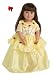2 Item Bundle: Little Adventures Yellow Belle 18 Inch Doll Clothes + a Hair Bow-Fits American Girl &