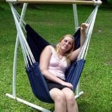 Deluxe Brazilian Single Swing - Green and Blue Stripe
