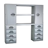 Garagemaid GM8489003 Two Cabinet, Three-Shelf and 8-Drawer Storage System