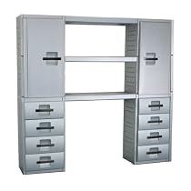 Garagemaid GM8489003 Two Cabinet, Three-Shelf and 8-Drawer Storage System