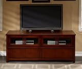Brentwood Craftsman-style Plasma TV Console in Cherry, with Intergrated Wire Management