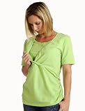 Carriwell Kaj Short Sleeve Nursing Top - Lime - Large: Size 14