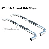 2007-2010 Honda CRV 3 inch Stainless Steel Round Side Steps by US AutoGuru
