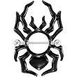 Black Tribal Spider Nipple Shield