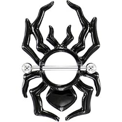 Black Tribal Spider Nipple Shield