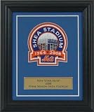 Shea Stadium Final Season Embroidered Commemorative Patch Mat and Frame by Highland Mint