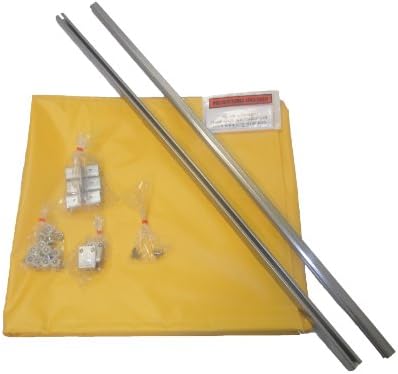 Singer Safety 14021808 Privacy GlideWall System, 8' Width x 8' Height, Yellow