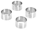 Kitchen & Housewares : Ginkgo Hammered Pewter Napkin Rings, Set of 4