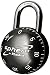 Master Lock Sphero Combination Padlock, Black #2075DBLK