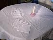 Roses Hand Embroidered Tablecloth + Napkins Set