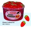Haribo Riesen Erdbeeren ( Strawberries ) Tub -150 pcs