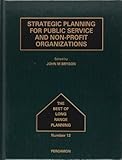 Strategic planning for public service and non-profit organizations
