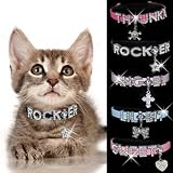 HOWS YOUR DOG "Bling-a-licious" Name-Me Personalized Necklace for Dogs and Cats - Size X-Small