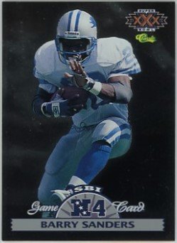 Barry Sanders Detroit Lions 1996 Classic NFL Experience Super Bowl Game #N4 Football Card