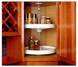 KV Lazy Susan Full Round 2 Polymer Shelves 18 (Set) White