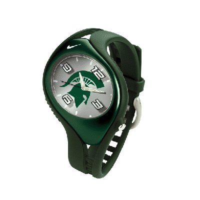 Nike Triax Blaze Junior NCAA Michigan State University Team Watch - Gorge Green/White - WD0116-301