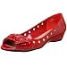 ? Adorable, simply irresistible, whimsical style ? Crinkle-look patent leather upper ? Cushioned 
footbed ? Flexible sole with 1" heel ? Polka-dot cutouts along vamp ? Sweetly wrapped bow