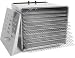 Stainless Steel Food Dehydrator - 10 Trays: Chrome Shelves with 3/4" Holes