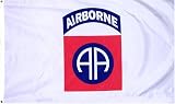 82nd Airborne "White" MILITARY Flag - 3 foot by 5 foot Polyester (NEW)