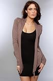 Alternative Apparel The Stevie Wrap in Dirt,Tops (L/S) for Women