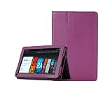 MoKo(TM) Folding Cover Case With Stand for Amazon Kindle Fire, PURPLE