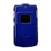 Motorola Razr V3 Crystal Dark Blue Plastic Clip on Cover