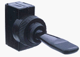 Duckbill Toggle Switch - Black Off On
