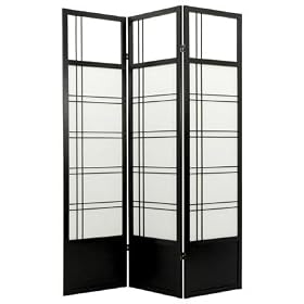 Asian Interior Decor - 6ft. Kumo Japanese Shoji Folding Privacy Screen Room Divider - 4... by ORIENTAL FURNITURE