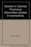 Studies in optimal financing