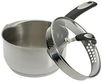 Oneida Cook N' Pour Stainless Steel 2-1/2-Quart Sauce Pan with Lid