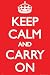 Keep Calm and Carry On Poster (unframed)
