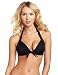 Calvin Klein Women's Solid Retro Bra Swimsuit Top, Ck Black, 36B