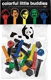 Enjoi Little Buddies Phillips Assorted Colors Skateboard Hardware Set - 7/8