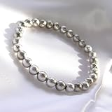 ６ミリ球 ギベオン隕石 パワーストーン ブレスレット 約16cmサイズ