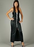 Ruched V-Cut Rhinestone Broach Sheath for Bridesmaid Formal Prom