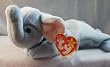 Ty Beanie Babies - Peanut the Light Blue Elephant