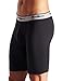 Champion Men's Tech Performance Long Boxer Brief, Black, Medium