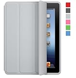 【アップル 純正】Apple iPad 2 3 4 Smart Case スマートケース ポリウレタン製 【バルク品】販売店保証書付き (ライトグレー（MD455LL/A）)