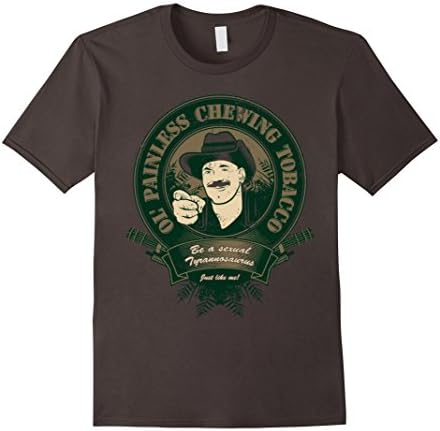 Men's Ol Painless Chewing Tobacco Sexual Tyrannosaurus 2XL Asphalt