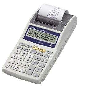 Sharp 12 Digit Hand Held Calculator AC DC Power by Sharp