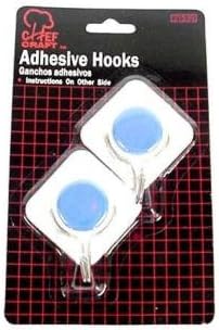 Bulk Buys Large Adhesive Hooks - Case of 48