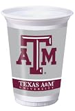 Creative Converting Texas A & M Aggies Printed Plastic 20 oz. Cups (8 Count)