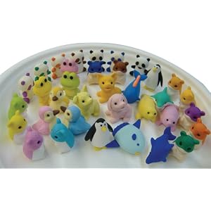 Authentic Iwako Japanese Erasers Imported From Japan, Assorted 34 Pcs. All Animals :... by 