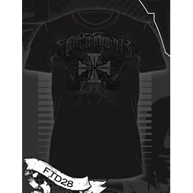 THROWDOWN CROSS BLACK MMA T-SHIRT SIZE LARGE
