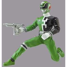 Power Rangers Space Patrol Delta - 32cm Talking Power Rangers - Green