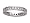 1.10 cts Round Diamonds Eternity Band in 18k White Gold Size 4 FREE GIFT BAG!