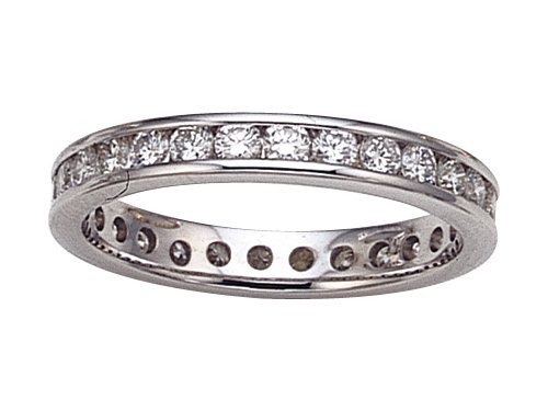 1.10 cts Round Diamonds Eternity Band by Karina B - Platinum, 14kt White or Yellow Gold