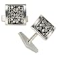 Sterling Silver Thai Weave Cuff Links by Lois Hill